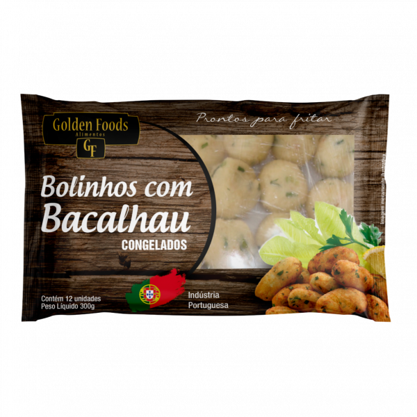 Bolinho com Bacalhau - Pct 300g - Caixa com 5 pacotes