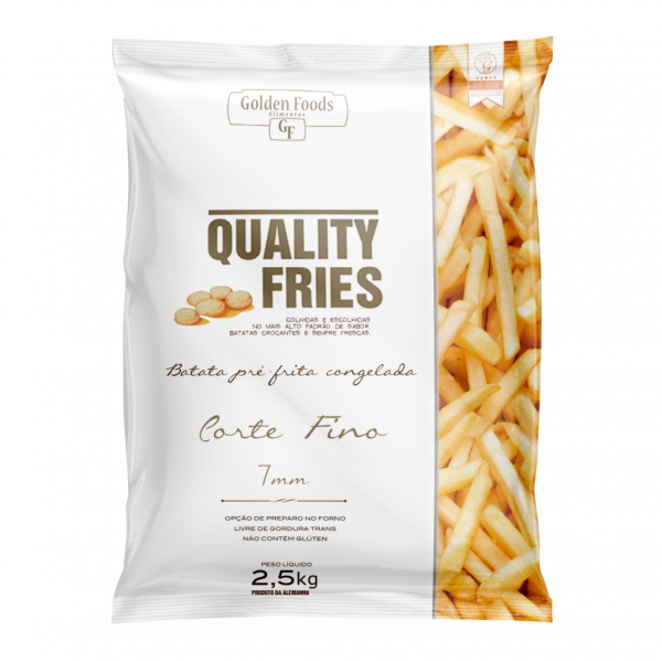 Batata Quality 7MM - Pct de 300 g - Caixa com 5 pacotes